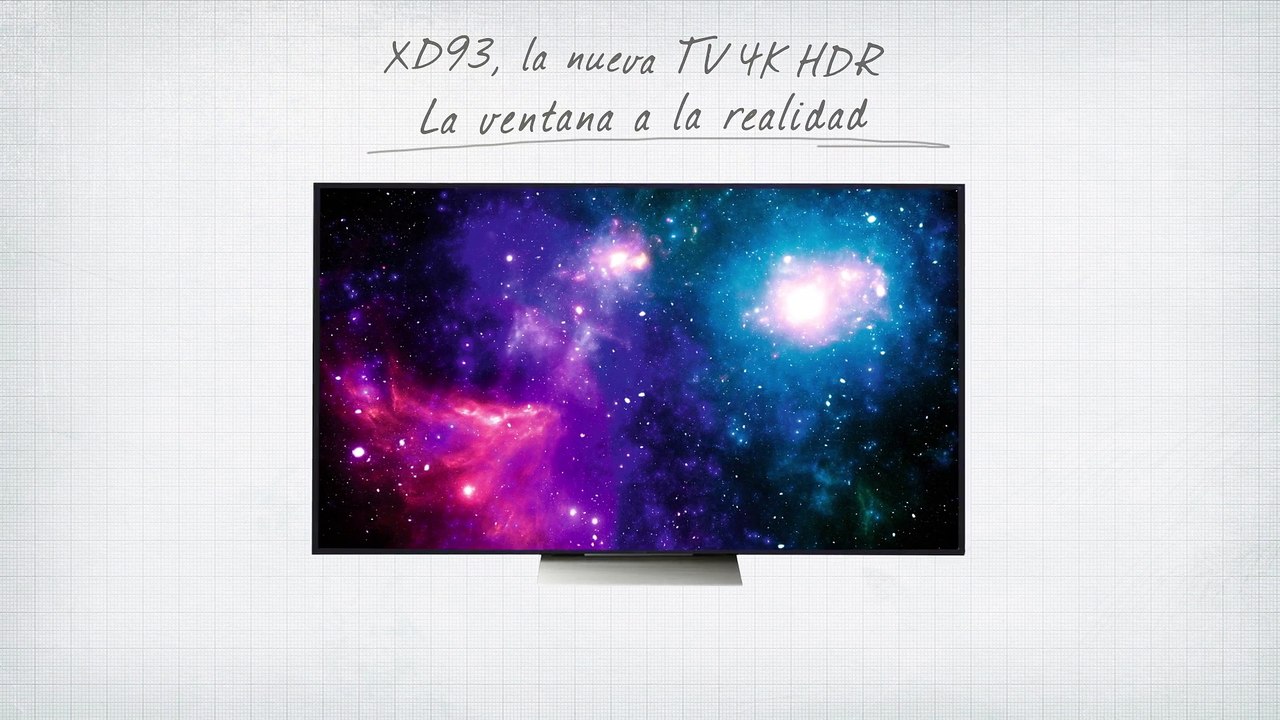 Televisor 4K HDR - BRAVIA XD93, una ventana a l...