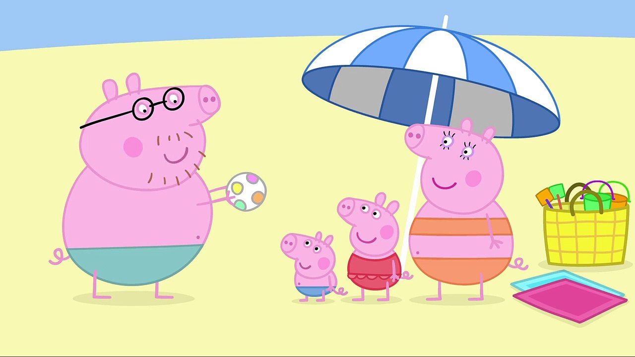粉红猪小妹(小猪佩奇) S01E46【At the Beach 】 Peppa Pig (中文普通话—高清HD)