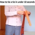 How to Tie A Tie under 10 Seconds !!