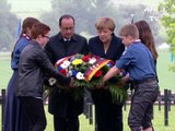 Hollande et Merkel célèbrent 