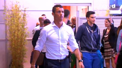 لحظة وصول المرينغي الى مدريد