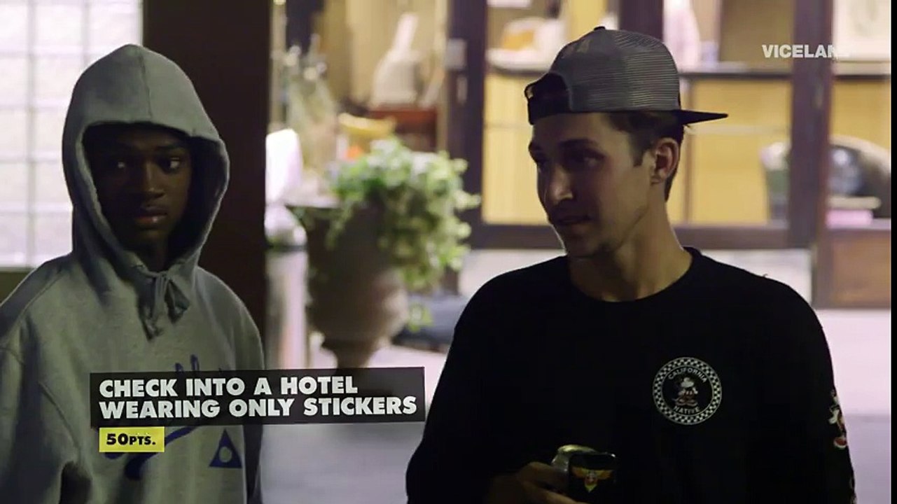 Checking Into a Hotel Wearing Only Stickers  KING OF THE ROAD - Shirtless in Seattle (Clip)