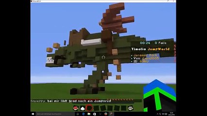 Let`s Play  Minecraft Jump World Jurassic Park