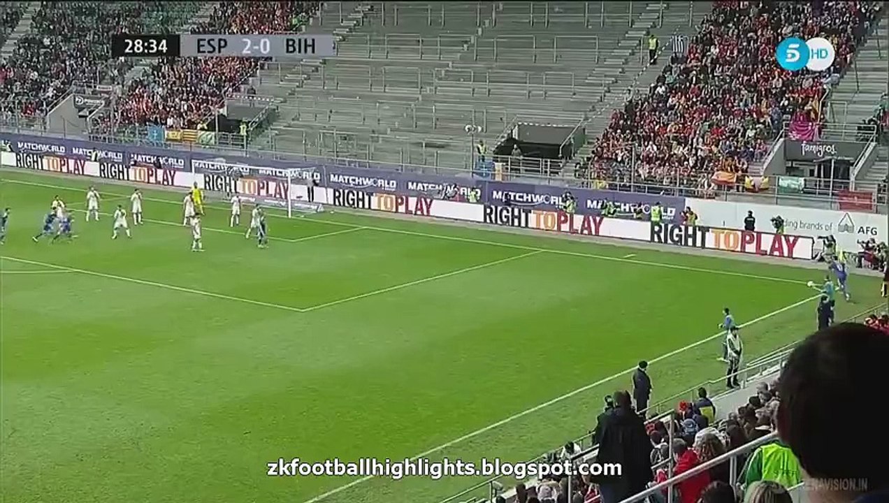 2-1 Emir Spahic Goal HD - Spain 2-1 Bosnia & Herzegovina 29.05.2016 HD