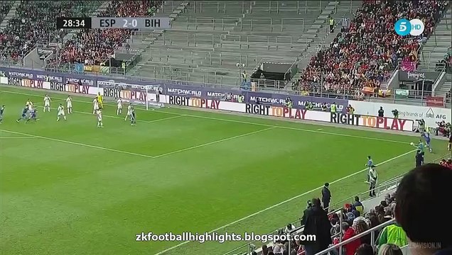 2-1 Emir Spahic Goal HD - Spain 2-1 Bosnia & Herzegovina 29.05.2016 HD