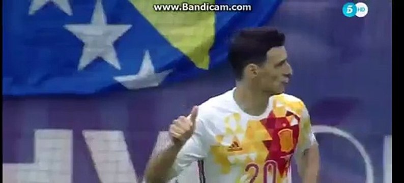 Spain 1st Big chance - Spain 0-0 Bosnia and Herzegovina - 29.05.2016