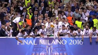 Watch the moment Real Madrid lifted the trophy