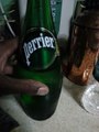 Glass bottle Perrier sparkling natural mineral water ph test!.!
