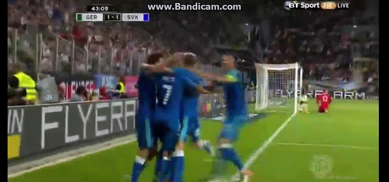 1-2 Michal Ďuriš Goal HD - Germany 1-2 Slovakia Friendly Match