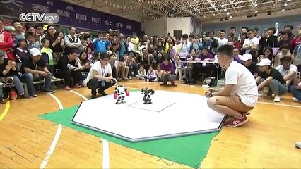 Contestants from 1,261 universities participate in robot competition