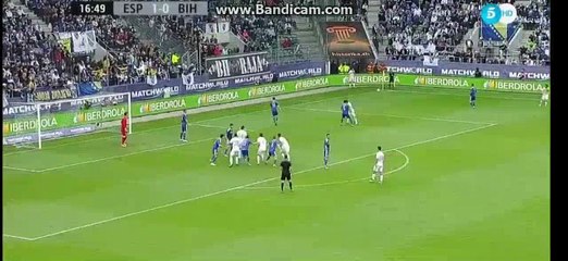 Half Time Goals - Spain 2-1 Bosnia 29-05-2016