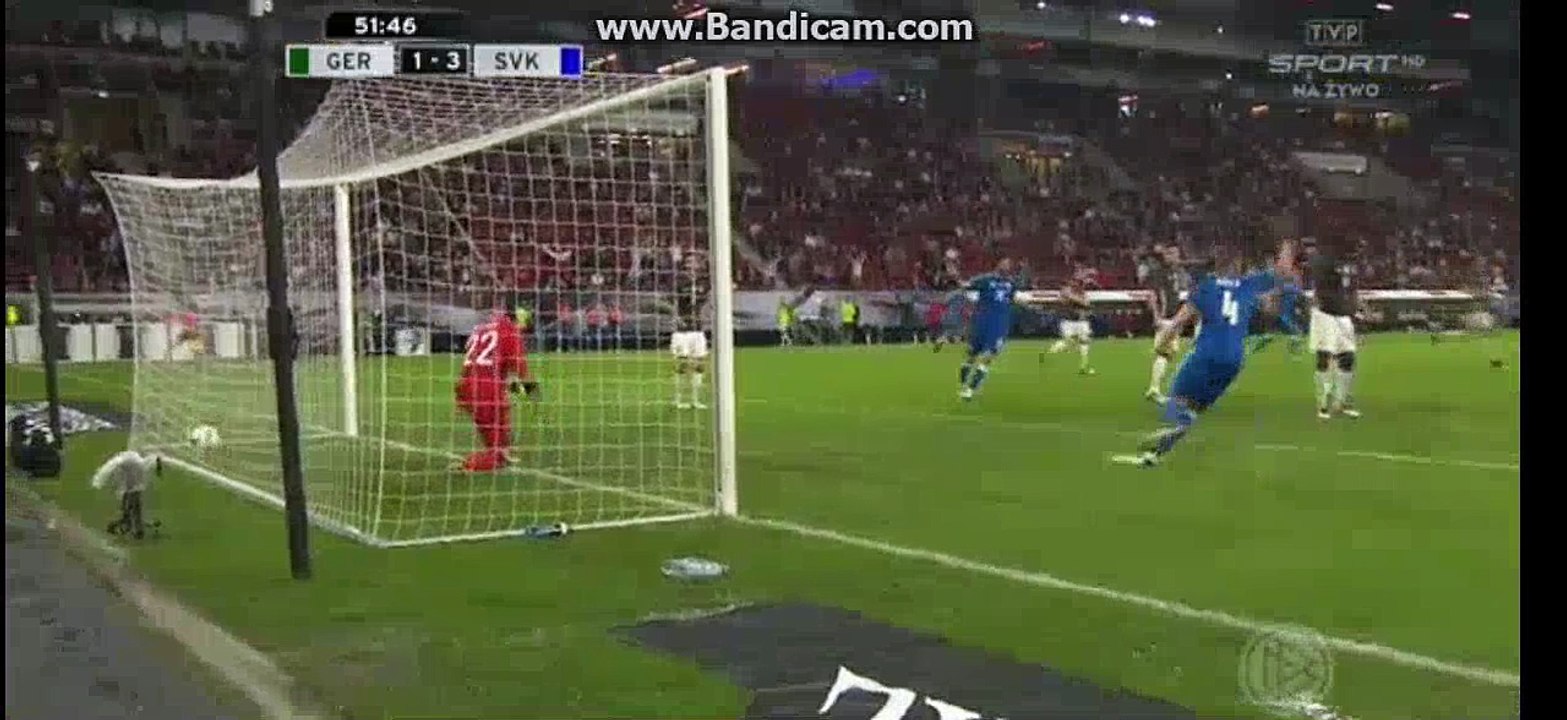 Juraj Kucka funny Goal - Germany 1-3 Slovakia  - 29-05-2016