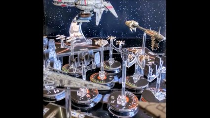 Hammerhead Class Cruiser and Ebon Hawk-Star Wars Armada montage review