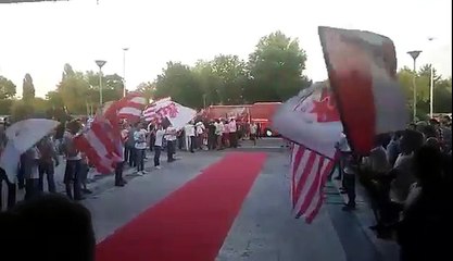 Dolazak igrača trofejne generacije FK Crvena zvezda - Proslava Barija 1991