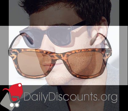 Mens and Womens Wayfarer Sunglasses Available Now for Only $9