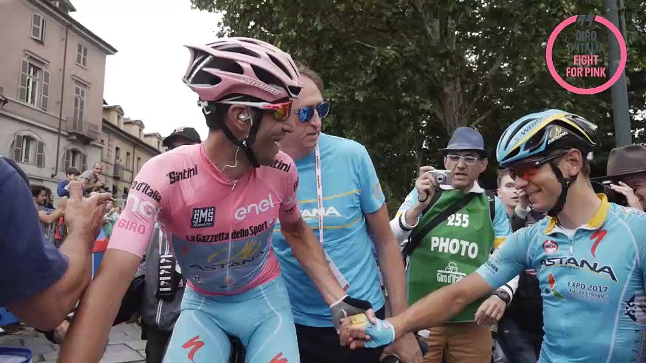 L'arrivo di Vincenzo nibali, è Maglia Rosa