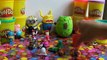 Peppa Pig Cans Play Doh Surprise Eggs Angry Birds Toys Spongebob Tom Jerry