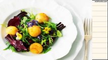 Recipe Petite salade with crumbed goats cheese
