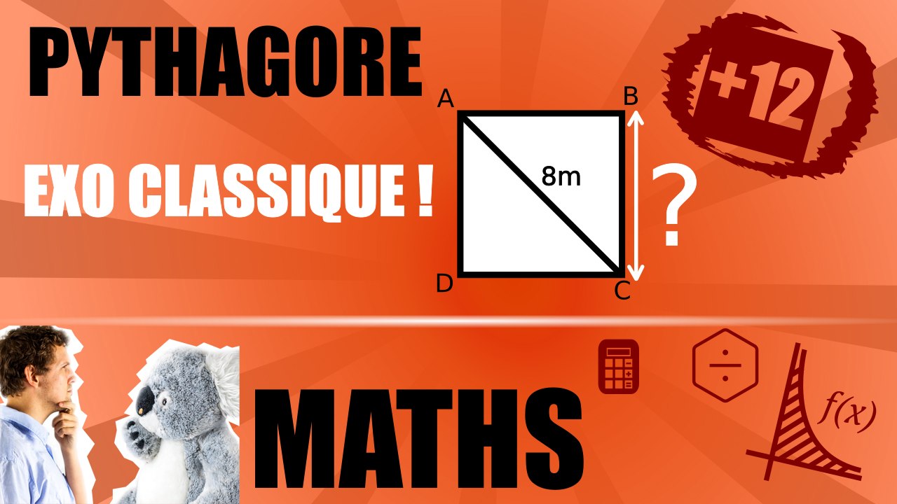 Exercice classique corrigé : théorème de Pythagore | Maths 3e | totolekoala