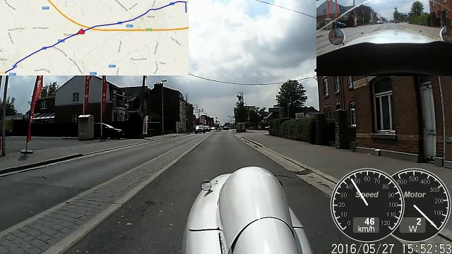 Velomobile Quest 474 - Cycle Analogger test video #2