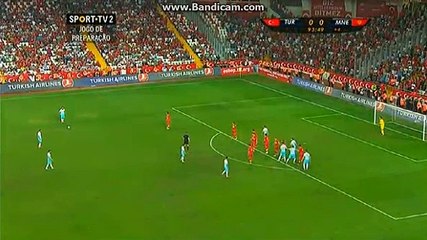 Topal GOAL (1:0) Turkey vs Montenegro (2016.05.29)