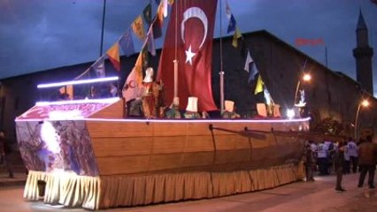 Erzurum - İstanbul'un Fethi, Erzurum'da Temsili Gemi ile Canlandırıldı