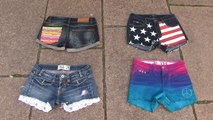 DIY Clothes! 4 DIY Shorts Projects from Jeans! Easy