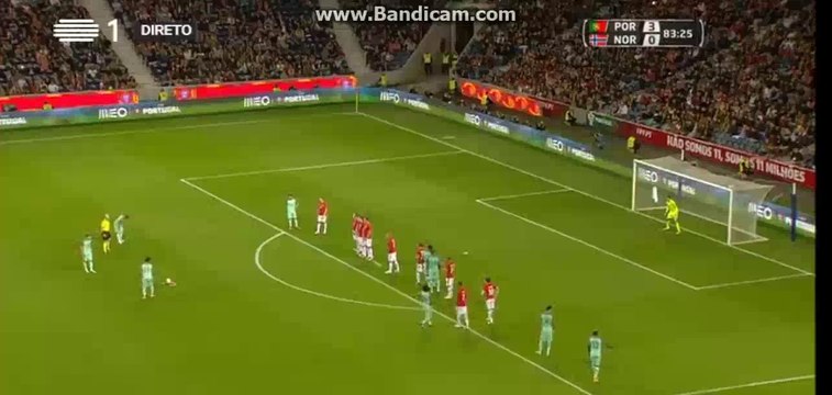 Adrien Silva super Free Kick - Portugal 3-0 Norway - 29-05-2016 Friendly match