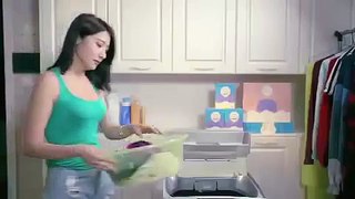 Chinese detergent brand Qiaobi (俏比) ad