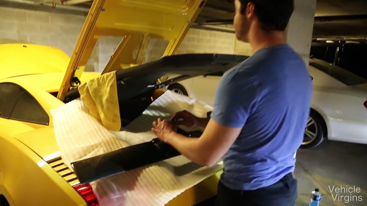 Superleggera Wing Install - 04 Lamborghini Gallardo