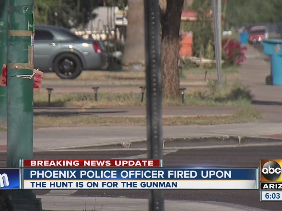 Phoenix police looking for suspect who shot at officer