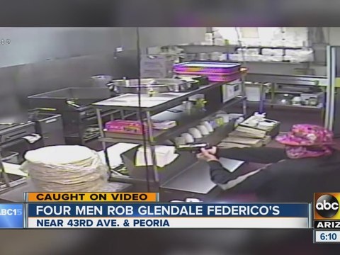 Four sought in armed robbery of Glendale restaurant