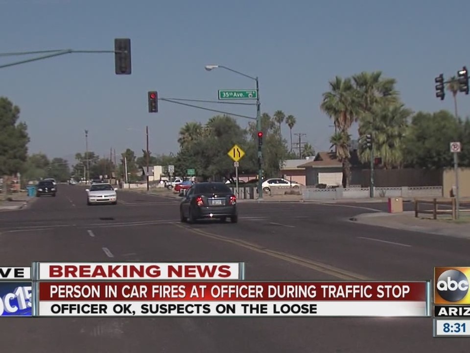 Officer shot at while trying to make traffic stop