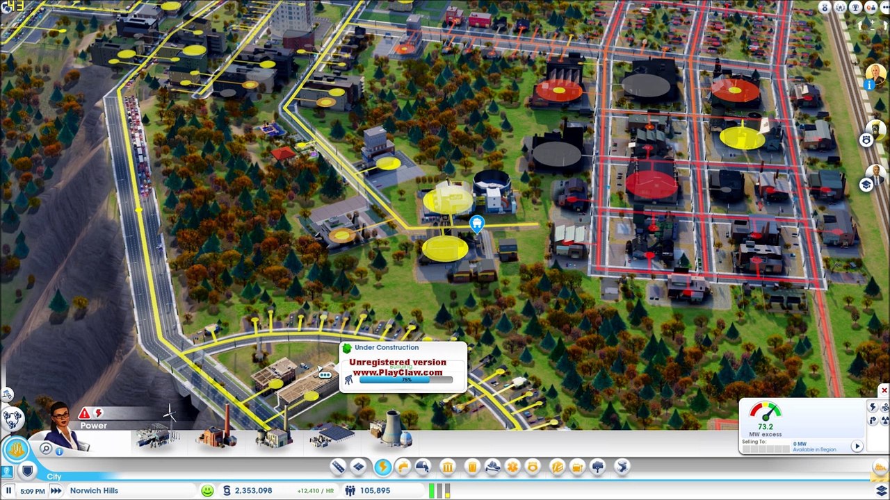 SimCity Power Delivery Bug