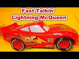 The Pixar Cars Fast Talking Lightning McQueen Review from Disney Cars and Cars2