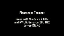 Planescape Torment Windows 7 64bit GeForce 285 GTX Issues.avi