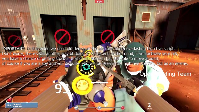 TF2 How to set up High Five trap (Griefing) [FUN]