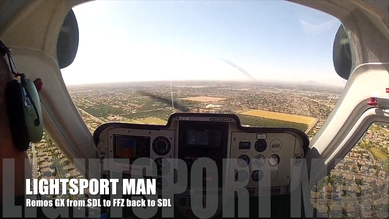 LightSport Man Remos GX from SDL to FFZ back to SDL  thanks to Southwest Flight Center