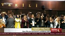 Turkey's new prime minister wins vote of confidence in parliament