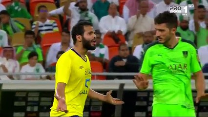 النصر --  وكأنهم يرفضون التسجيل -- فلسفة يحيى الشهري مستمرة خالد الغامدي وكأنه يريد البكاء