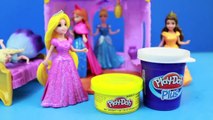 Disney Princess PARTY PLAY DOH Rapuzel Belle FROZEN Elsa Anna Ariel Cinderella
