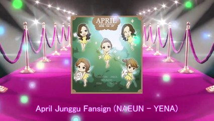 April - Junggu Fansign (NAEUN - YENA) 5/21/2016