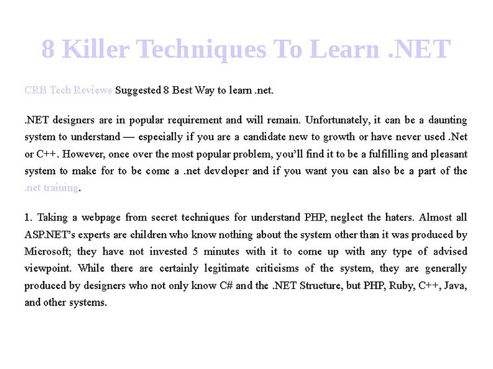 8_Killer_Techniques_To_Learn_