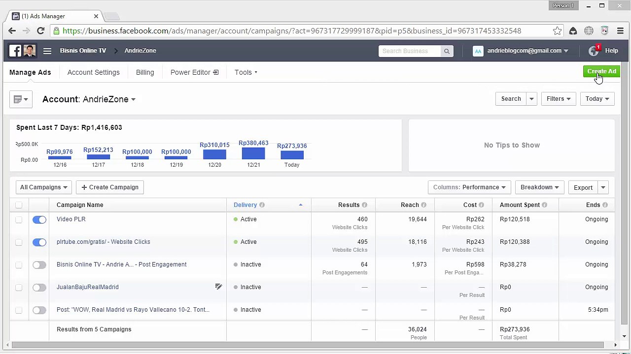Video #4 - Struktur Facebook Ads (Campaign)