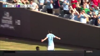 David Villa Excellent Lob After Fantastic Pass by Pirlo vs Orlando!