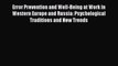 Read Error Prevention and Well-Being at Work in Western Europe and Russia: Psychological Traditions