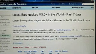 Sample of the many earthquakes Jesus warned about in Matthew 24:7
