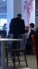Nawaz sharif  Eating  with his son at a Hotel Before Open Heart surgery