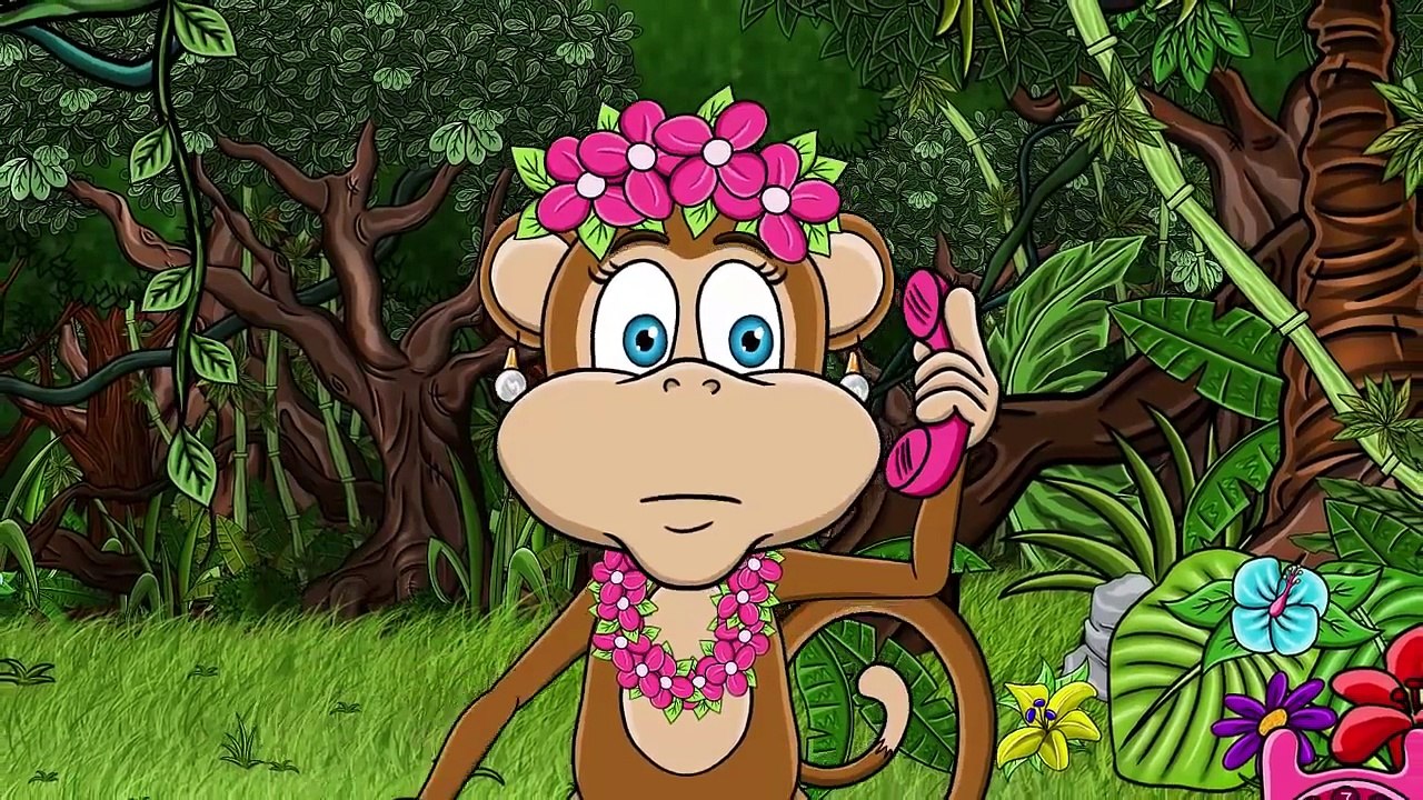 Pięć małych małpek po łóżku skacze - hop! - Bajubaju.tv - Muzyka Która Bawi i Rozwija