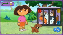 Dora is saving the Puppies from behind the Barrs   Called Dora La Exploradora en Espagnol watch dora